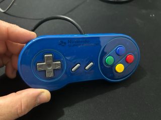 Mando Super Famicom Nintendo Azul