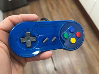 Mando Super Famicom Nintendo Azul
