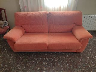 Sofá Cama Naranja Tela