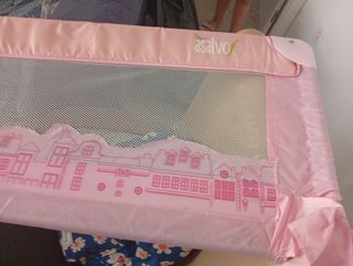Barandilla de Cama Infantil Rosa