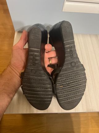 Sandalias Geox Mujer Negro Marrón