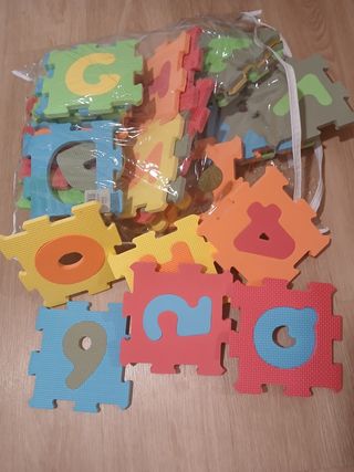 Alfombra Puzzle Bebé Números y Letras