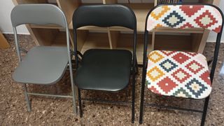 Sillas plegables metálicas