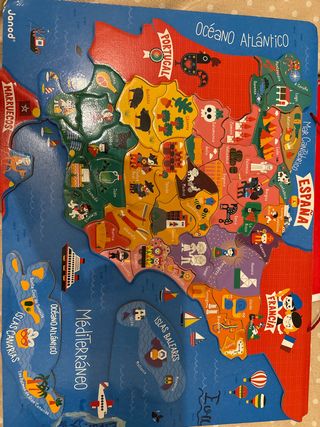 Puzzle madera magnético España provincias