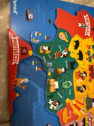 Puzzle madera magnético España provincias