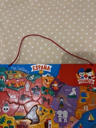 Puzzle madera magnético España provincias
