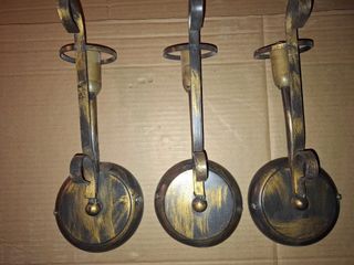 Applique ferro antichizzato 3 pz