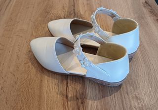 Scarpe cerimonia bambina bianche