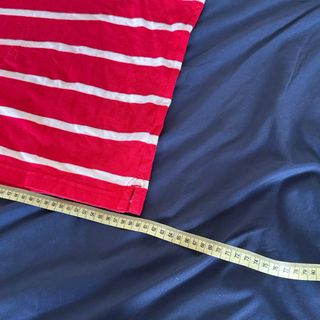 Polo vintage Chaps a righe rosse e bianche tg XL