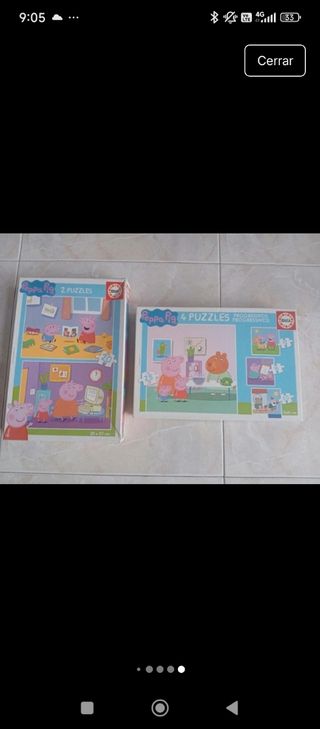 Pack 2 Puzzles Peppa Pig. Marca Educa