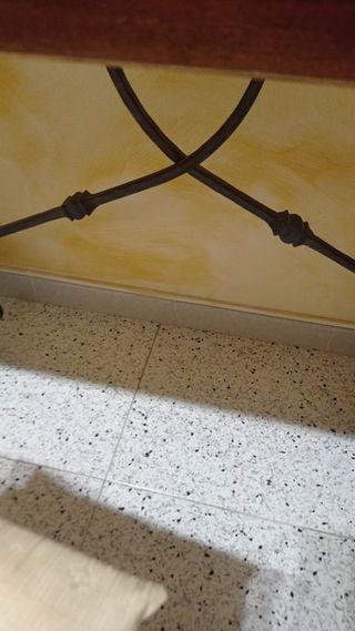 Consolle Arte Povera Legno Marrone Multicolore