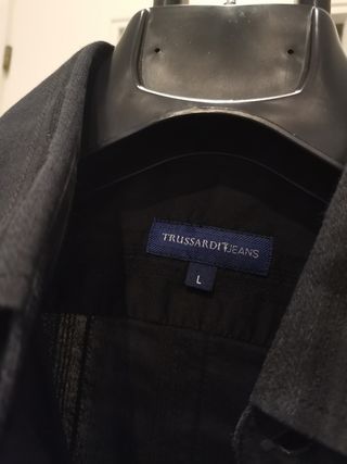 Camicia Trussardi Jeans Uomo Nera Tg L