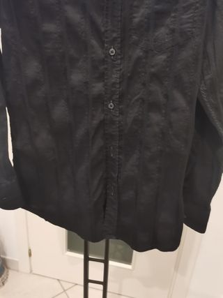 Camicia Trussardi Jeans Uomo Nera Tg L