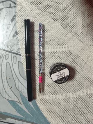 Set pincel uñas acrílico, polygel y gel spider