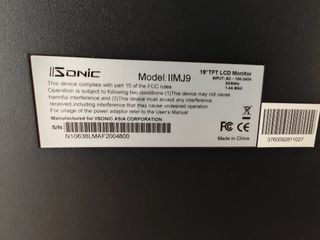 Pantalla iSonic Negra