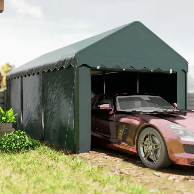 Tenda Garage 3 x 6m, Tenda per Auto Resistente con