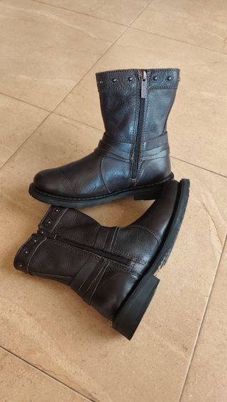 Botas moto mujer piel Harley Davidson marrón N° 37