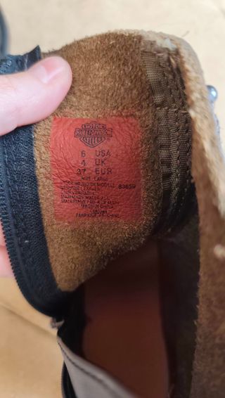Botas moto mujer piel Harley Davidson marrón N° 37
