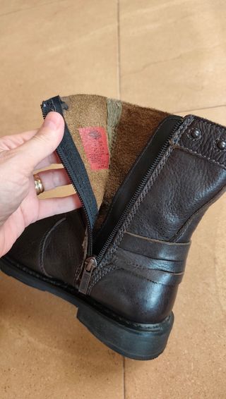 Botas moto mujer piel Harley Davidson marrón N° 37