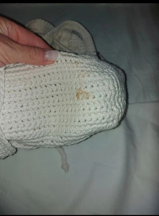 Zainetto uncinetto beige