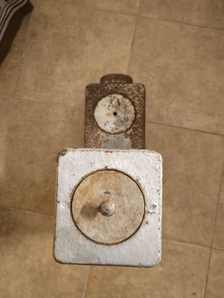 Estufa antigua de hierro fundido