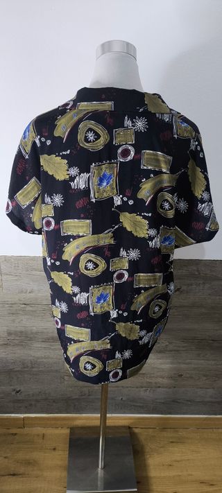 Camisa Vintage Estampada Talla M Oversize