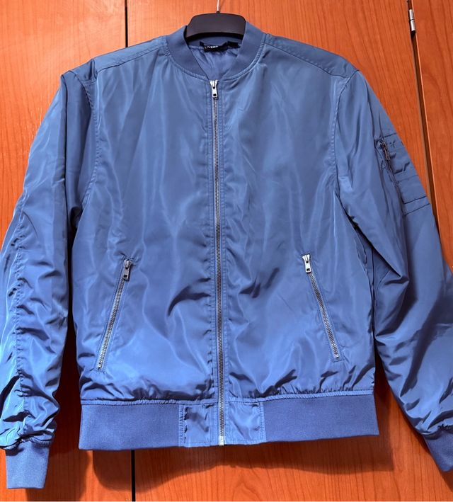 Chaqueta Bomber Azul Hombre