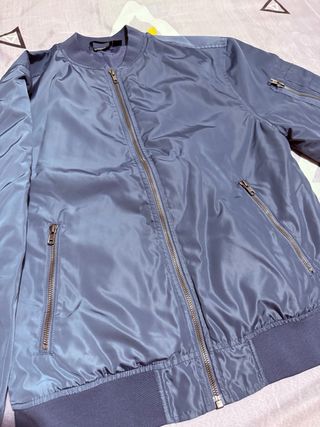 Chaqueta Bomber Azul Hombre