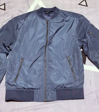 Chaqueta Bomber Azul Hombre
