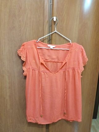 Blusa manga corta Springfield, talla M