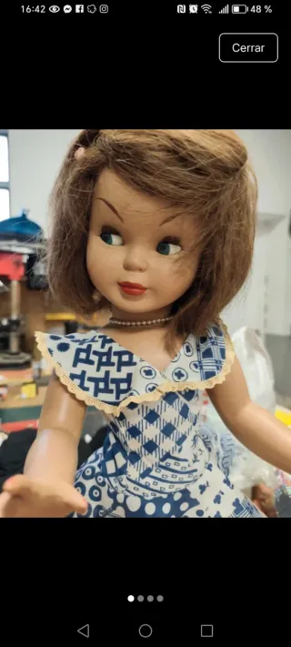 Visillos de tela beige y blanco con bordados