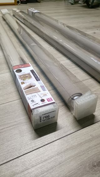 4 Tende 150x250 Tessuto Bianco