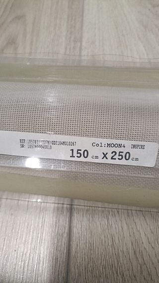 4 Tende 150x250 Tessuto Bianco