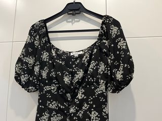 Mono Brave Soul floral negro talla S