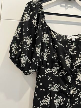 Mono Brave Soul floral negro talla S