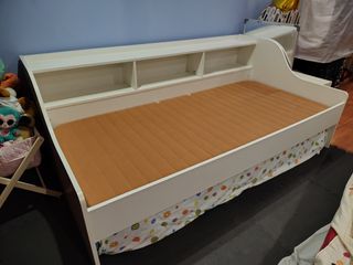 Cama nido blanca 90x190