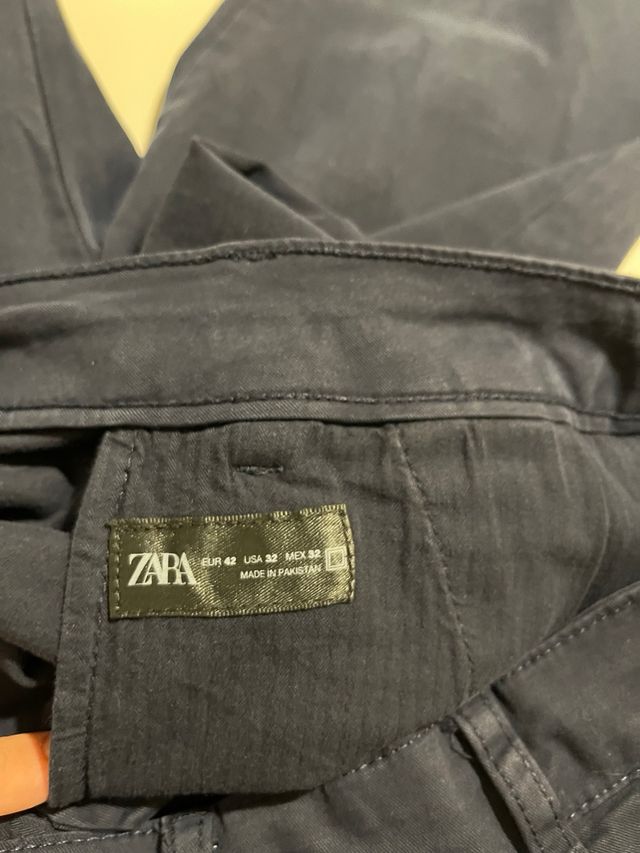 Pantalones Chinos Zara Azul