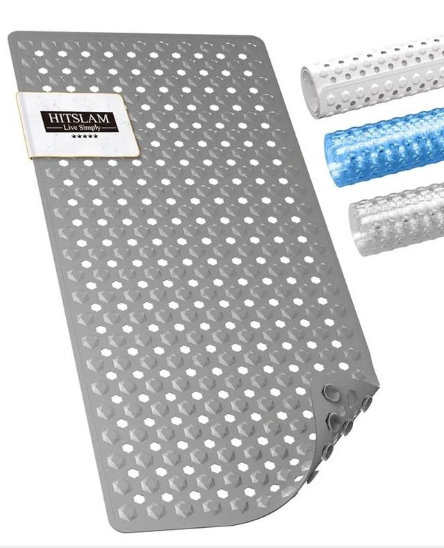 Alfombra de Baño HITSLAM Gris Antideslizante