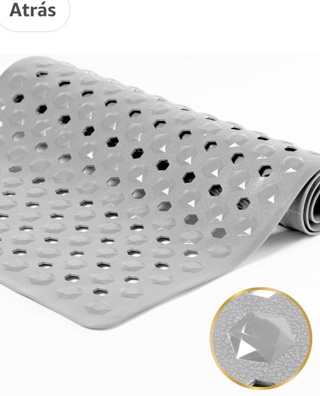 Alfombra de Baño HITSLAM Gris Antideslizante