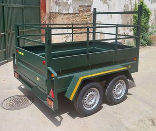 Remolque agrícola 2 ejes 220x140