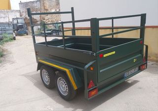 Remolque agrícola 2 ejes 220x140