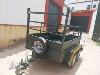 Remolque agrícola 2 ejes 220x140