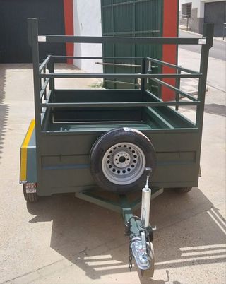 Remolque agrícola 2 ejes 220x140