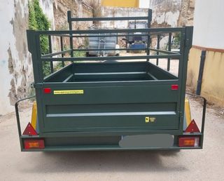 Remolque agrícola 2 ejes 220x140