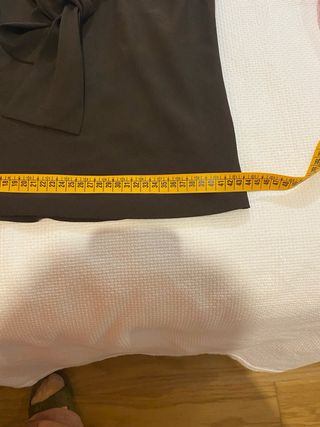 Blusa Zara sin mangas color marrón