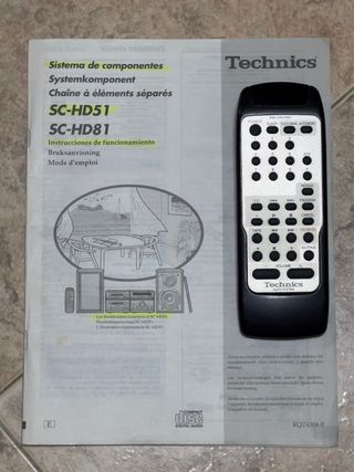 Equipo de música Technics SC-HD51
CON POCO USO