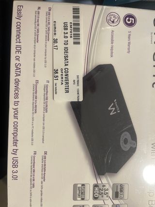 Adaptador USB 3.0 a IDE/SATA Eminent
