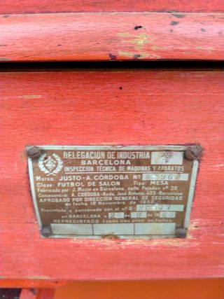 Futbolín de bar Cordoba Original Restaurado