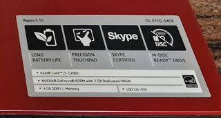 Portátil Acer Aspire E15 Intel Core i5 Rojo