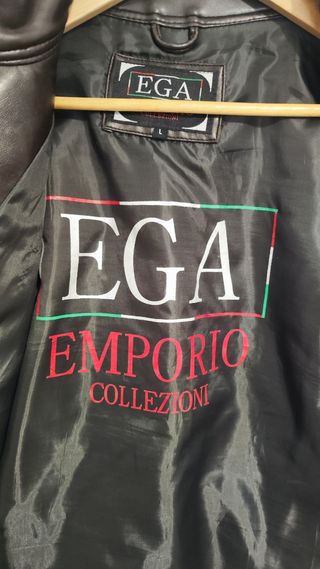 Chaqueta Cuero Armani Collezioni Negra